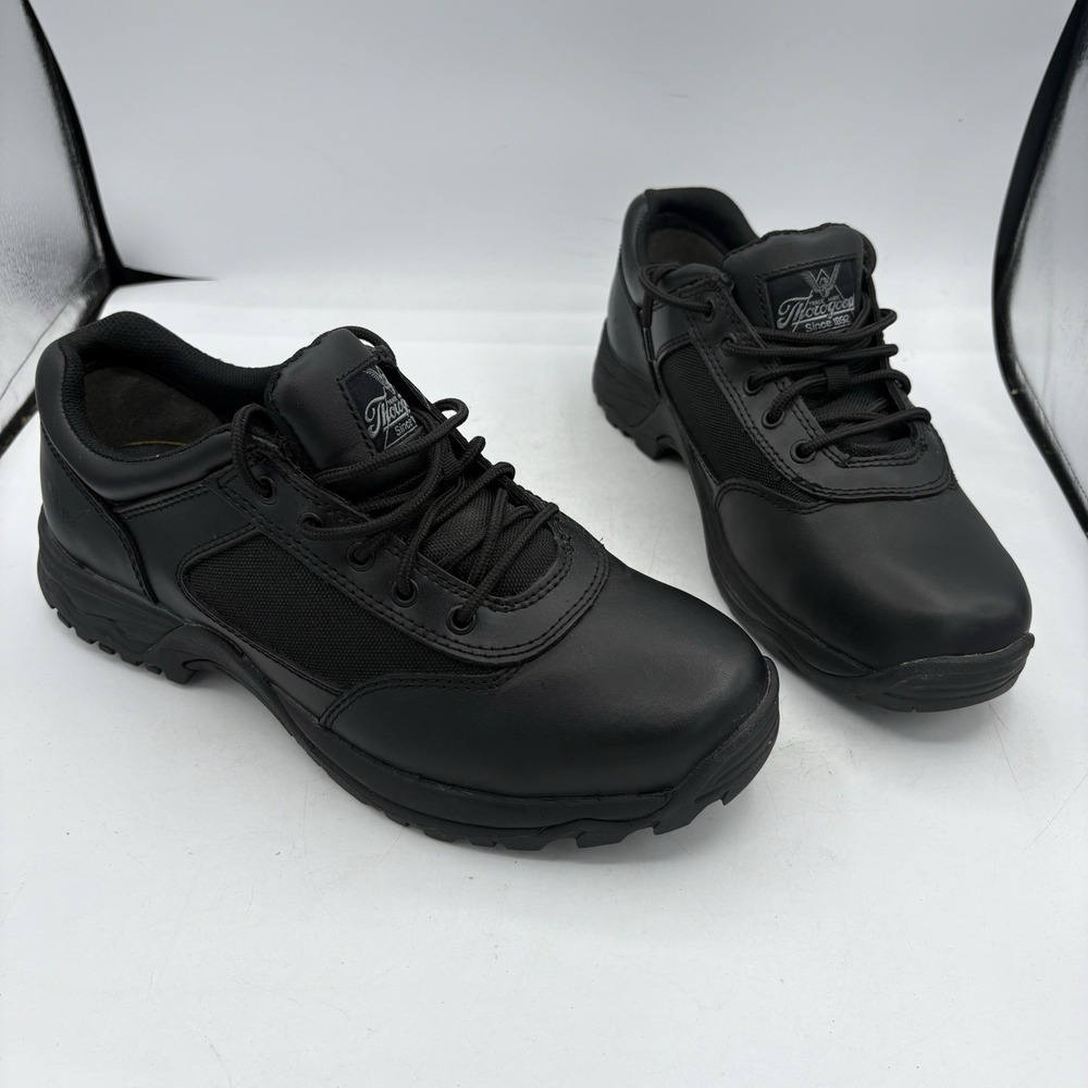 Thorogood Shoes Mens Size 11.5 Academy Uniform Non Safety Toe Black Sneakers